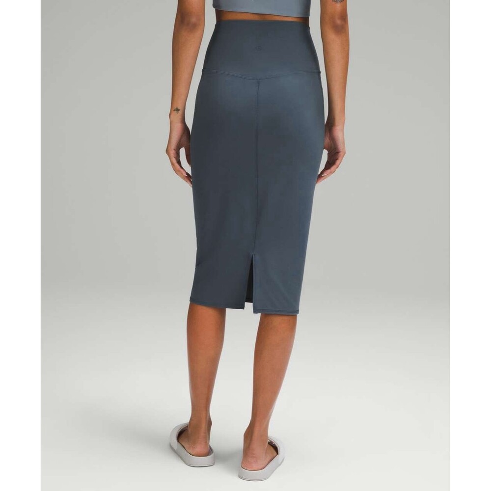 lululemon athletica High-Waist Midi Skirt in Slate Blue - Picture 2 of 11